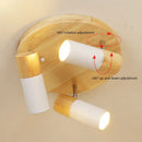 Plafonnier LED en bois au design nordique moderne