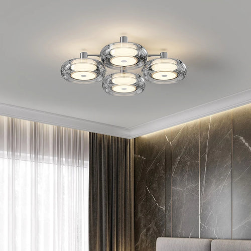 plafonnier italien design moderne éclairage intérieur luxe minimaliste - vue 5 sur 12