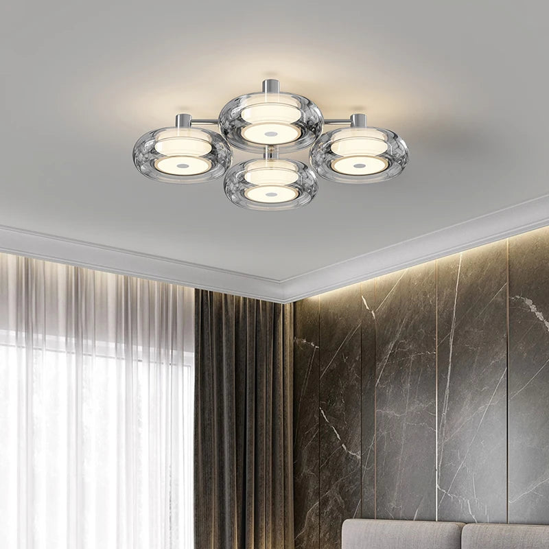 plafonnier italien design moderne éclairage intérieur luxe minimaliste - vue 5 sur 12