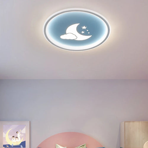 plafonnier led nordique dessin animé lune nuage créatif pour enfants - vue 5 sur 12