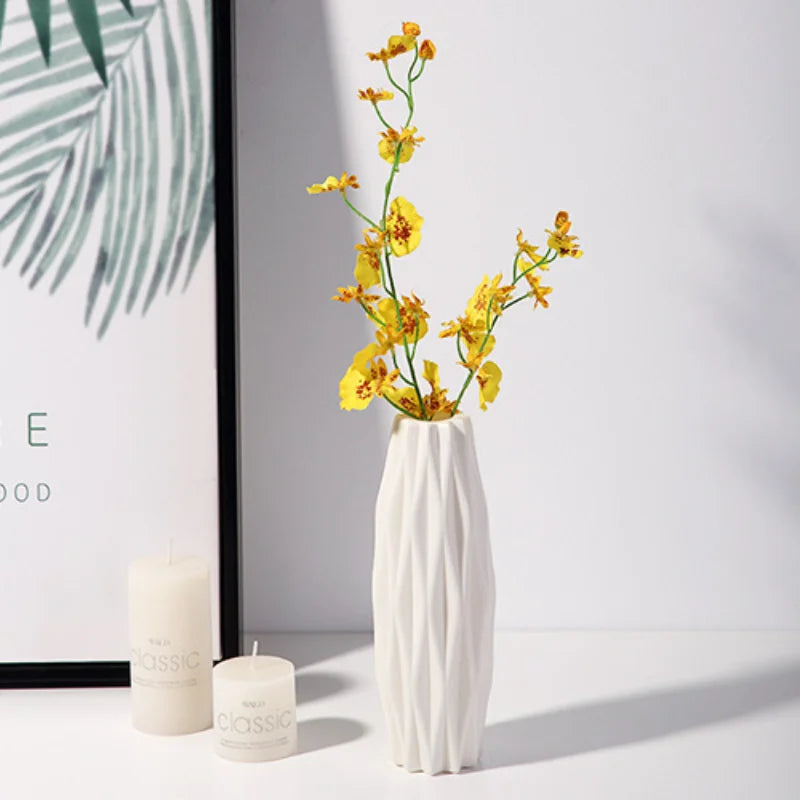 vase nordique en plastique pour fleurs décoration moderne maison - vue 5 sur 12
