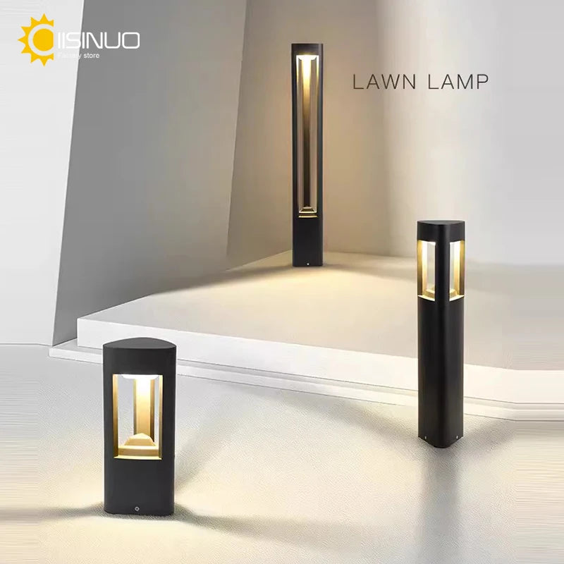 borne lumineuse led pour éclairage extérieur jardin terrasse et allée - vue 5 sur 13