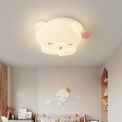 plafonnier ours mignon lampe pour chambre d'enfant moderne et romantique - vue 4 sur 9