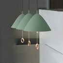 Denmark Designer Pendant Lamp Macaron Suspension Dinning Room Bedroom Ceiling Hanging Pull Switch Light Fixtures