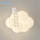 applique murale nuage créatif avec télécommande pour enfants