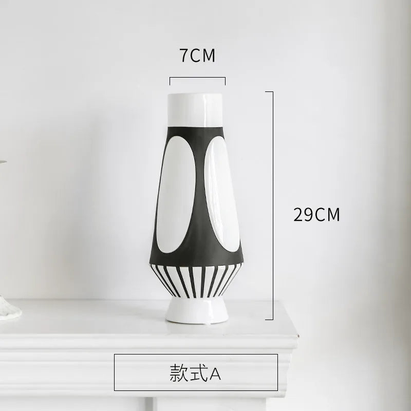 vase créatif nordique style abstrait pour arrangement floral - vue 8 sur 12
