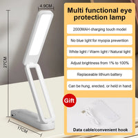 lampe de bureau pliable tactile avec télécommande et intensité variable