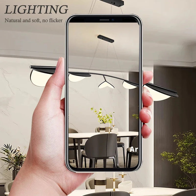 lampe décorative moderne en forme de feuille dabricot pour intérieur - vue 3 sur 10
