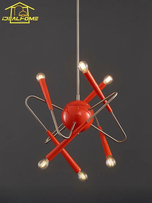 suspension décorative postmoderne style médiéval et bauhaus - vue 4 sur 6