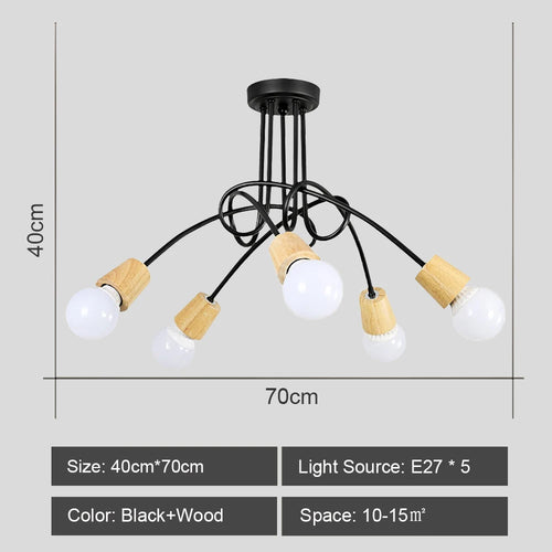 lustre sputnik moderne style industriel pour intérieur élégant - vue 19 sur 19