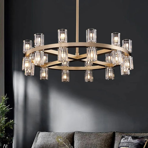 home decorationPendant lights, luxury crystal living room chandelier, dining room Pendant lamp, ceiling light, indoor lighting - vue 4 sur 9