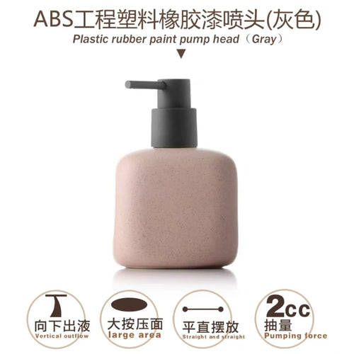 bouteille en céramique pour savon et gel douche portable - vue 19 sur 21