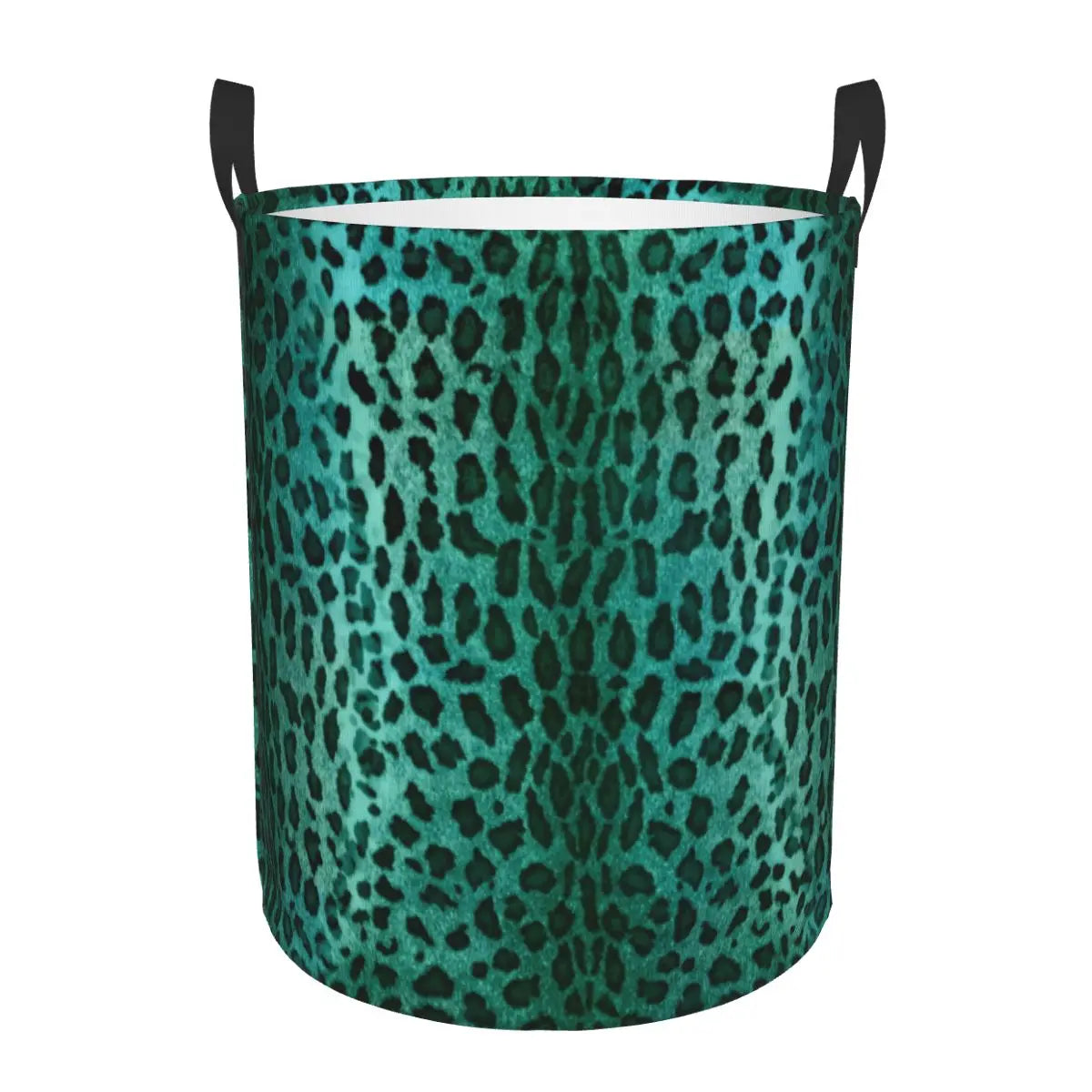 panier à linge imprimé léopard grand rangement pliable pour vêtements - vue 14 sur 17