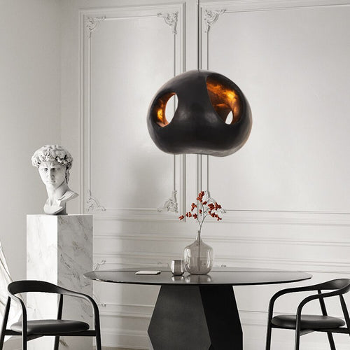 Suspension design ronde noire Aldo - vue 3 sur 6