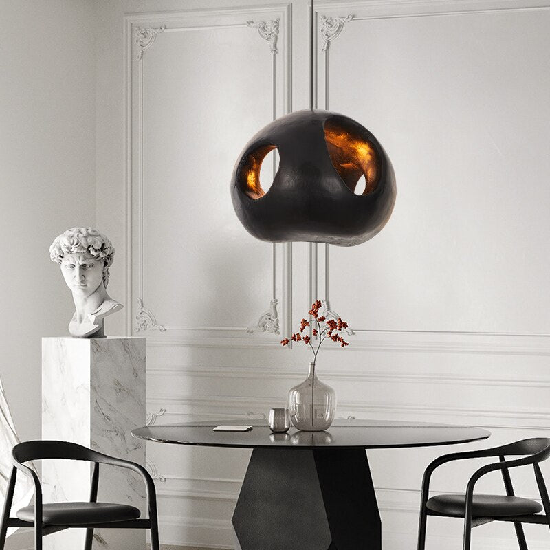 Suspension design ronde noire Aldo - vue 3 sur 6