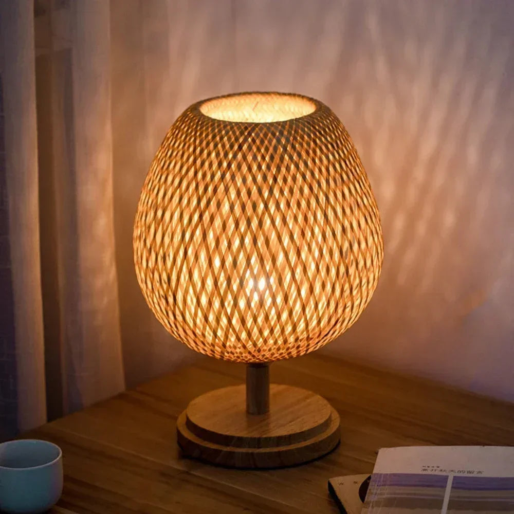 Eye-Caring Bedroom Bedside Night Light Retro Desk Lamp Reading Light Home Decor, Unique Handicraft House Warmging Gift - vue 4 sur 8