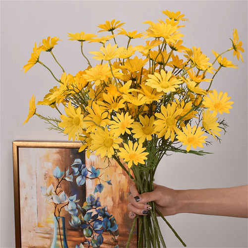 fleurs artificielles marguerites pour décoration mariage et bricolage - vue 14 sur 13