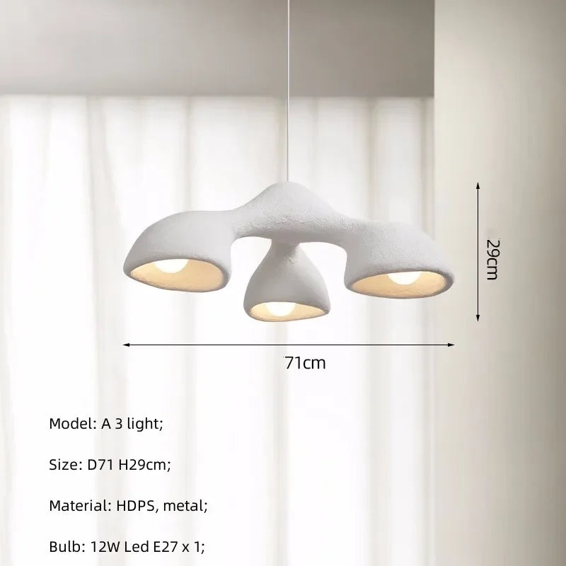suspension minimaliste en résine pour un intérieur contemporain