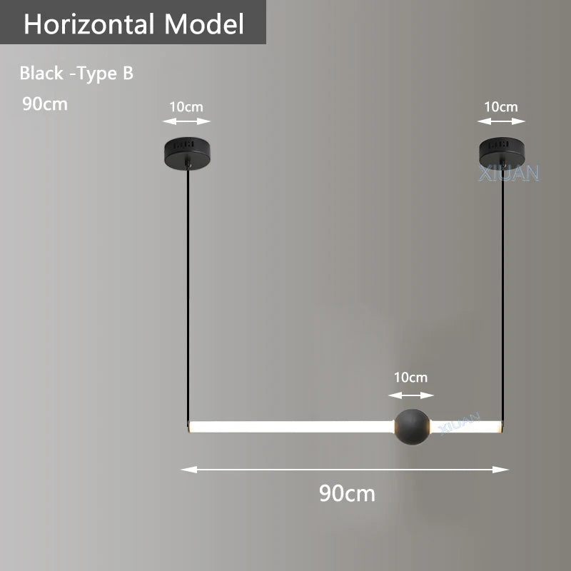 suspension horizontales modernes pour table à manger - vue 16 sur 22