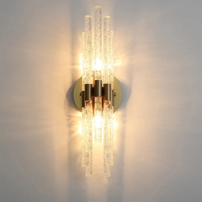 applique murale en cristal éclairage de luxe pour intérieur - vue 8 sur 8