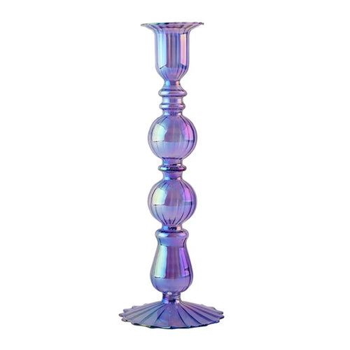 bougeoirs rétro coniques haut en verre pour décoration - vue 32 sur 32