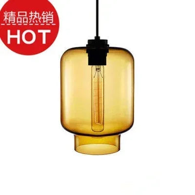 lustre suspendu moderne en verre transparent design élégant - vue 27 sur 28