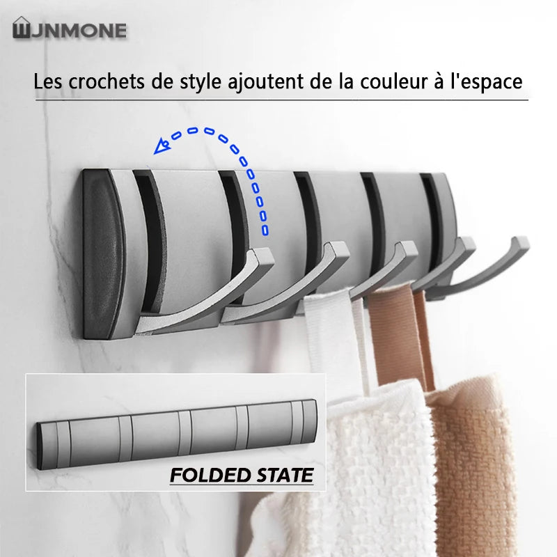 crochets muraux pliants pour manteaux et serviettes - vue 4 sur 36