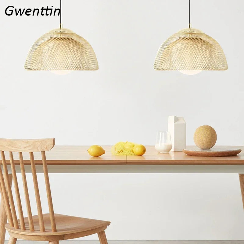lustre créatif en métal doré style art déco pour intérieur - vue 6 sur 8