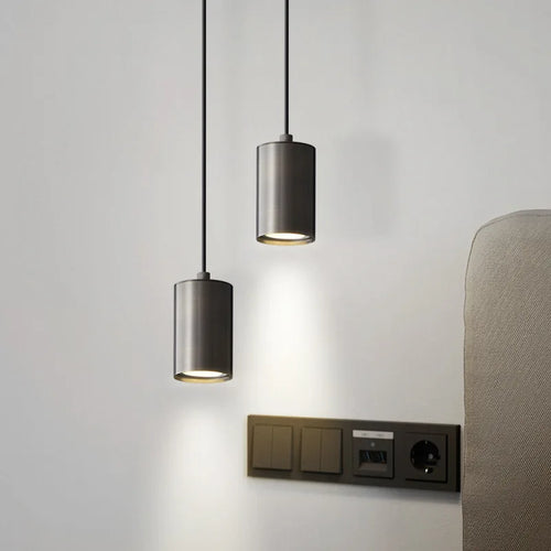 Suspension LED design moderne cylindrique - vue 2 sur 8