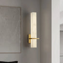 applique murale led en marbre et cuivre doré luxueuse