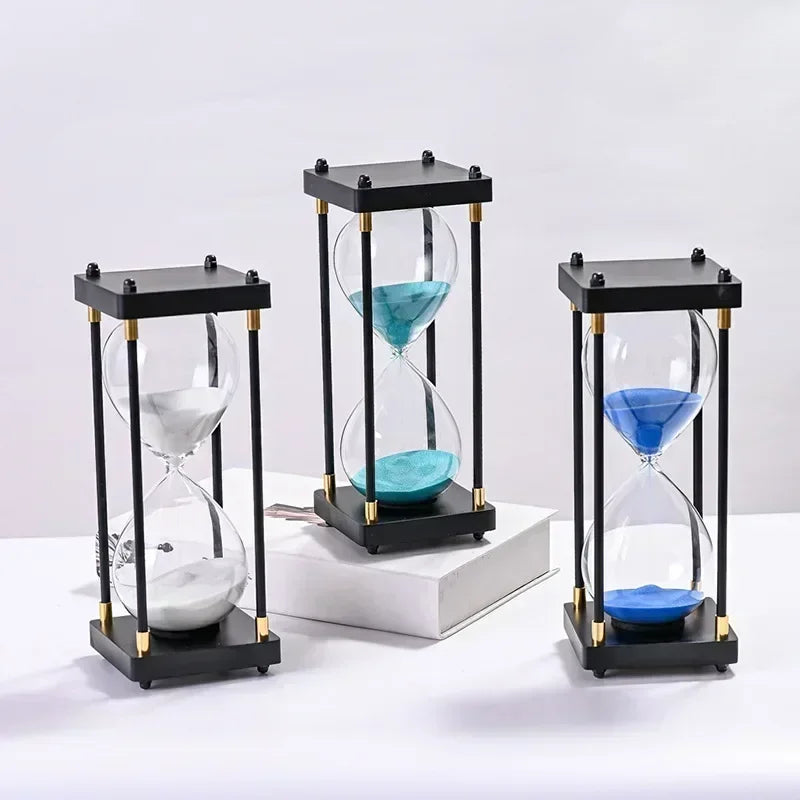 sablier rétro décoratif pour bureau et salon cadeau de luxe - vue 10 sur 16