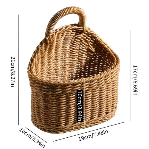 paniers suspendus en osier pour rangement décoratif et organisation - vue 12 sur 12