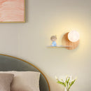 applique murale led moderne créative astronaute pour enfants