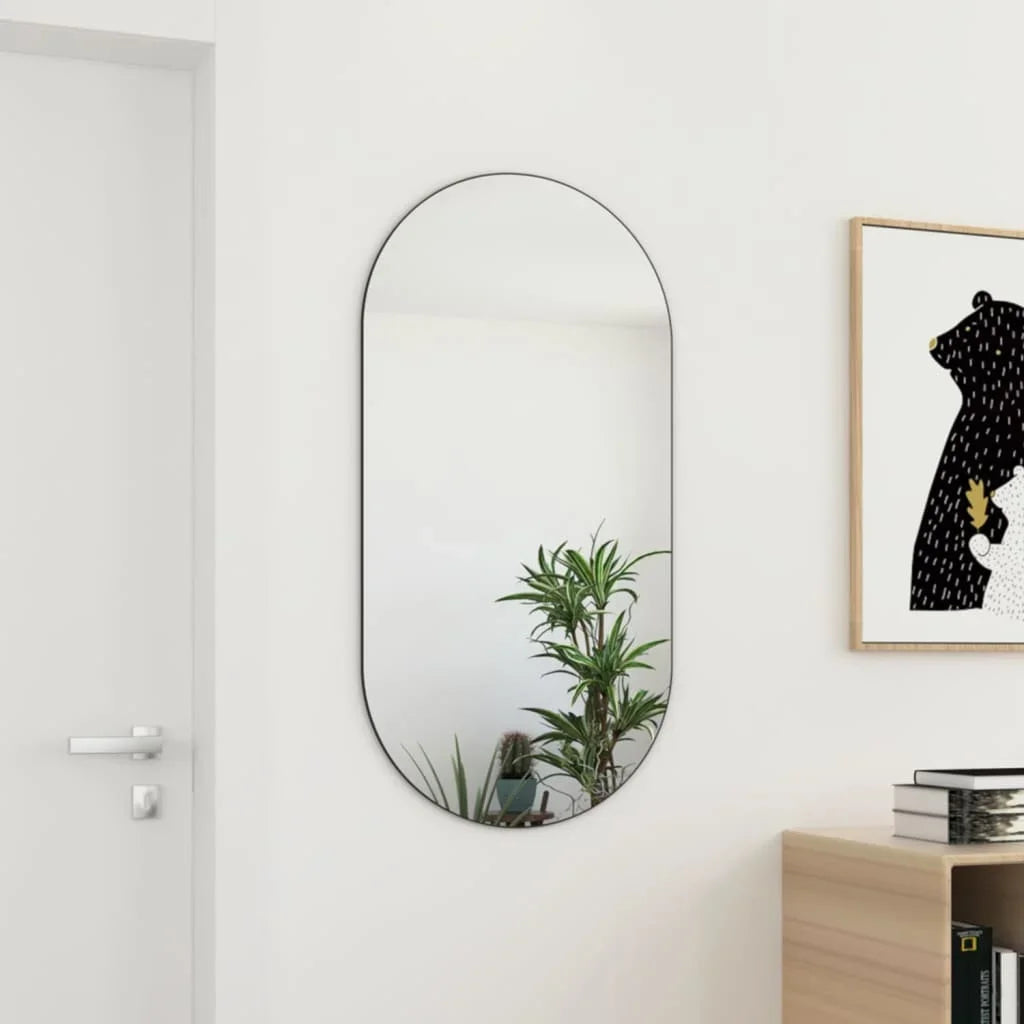 miroir décoratif en verre avec sticker mural élégant - vue 7 sur 7