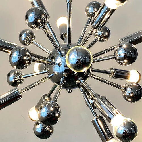 lustre vintage médiéval atomique pour table suspendue - vue 7 sur 6