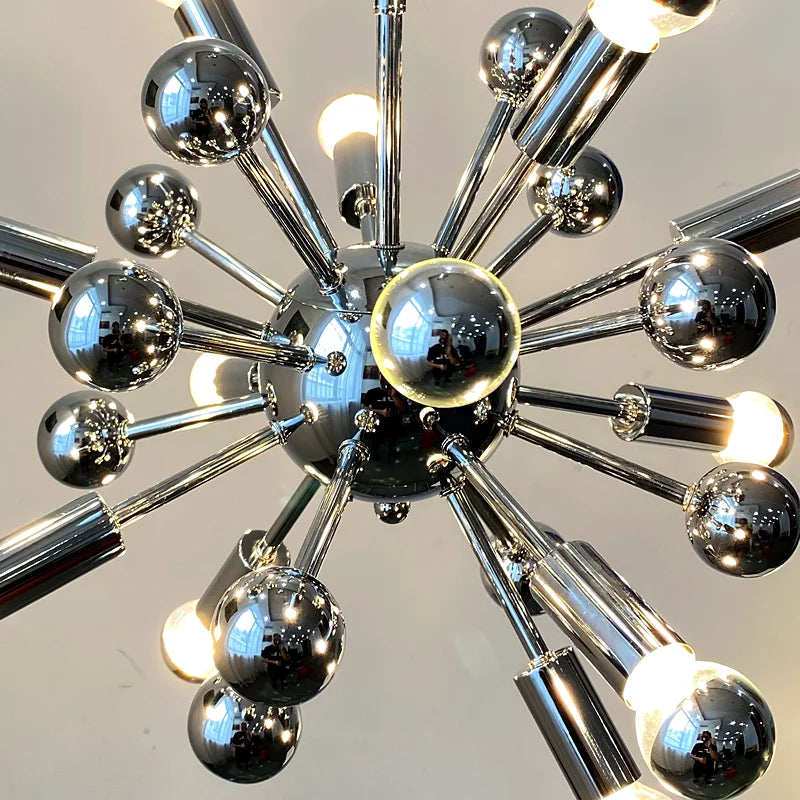 lustre vintage médiéval atomique pour table suspendue - vue 6 sur 6