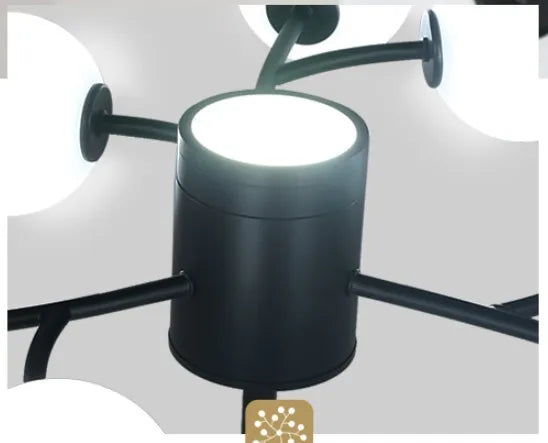 lustre nordique en forme de branche pour éclairage intérieur minimaliste