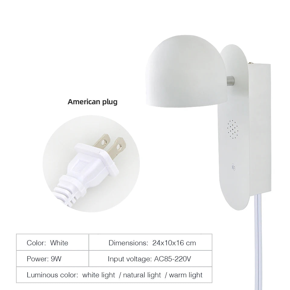 applique murale led intelligente rotative et réglable pour décoration intérieure - vue 11 sur 15