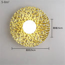 applique murale LED ronde en métal nordique décoratif pour intérieur moderne