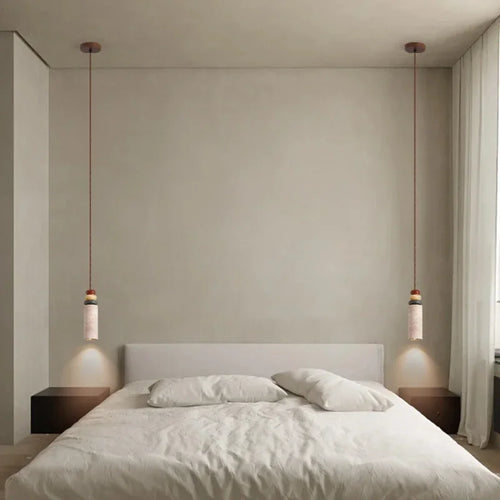 lustre moderne en pierre naturelle pour décoration intérieure - vue 3 sur 7