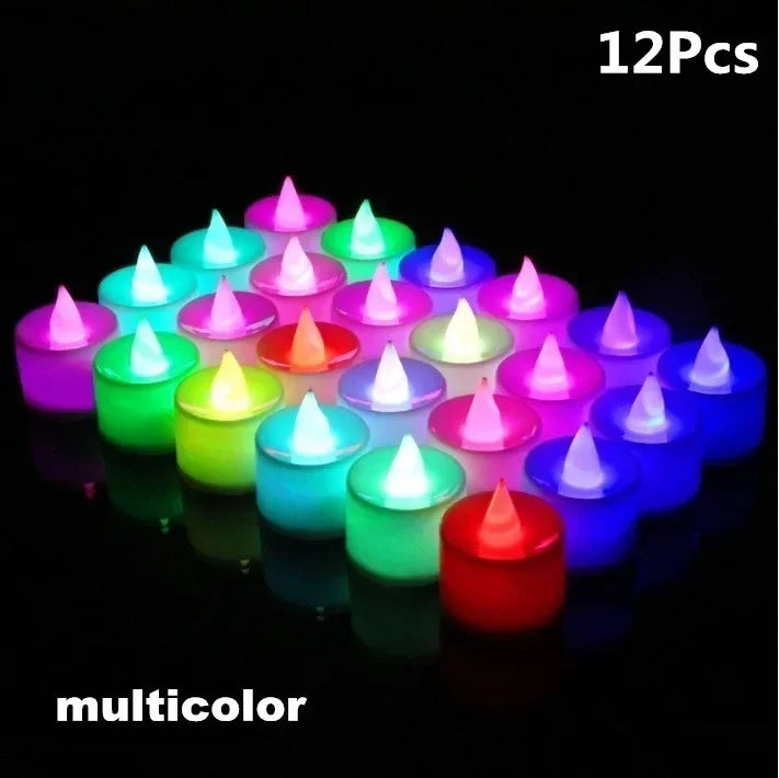 lot de bougies led sans flamme pour décorations de fête romantiques - vue 8 sur 15