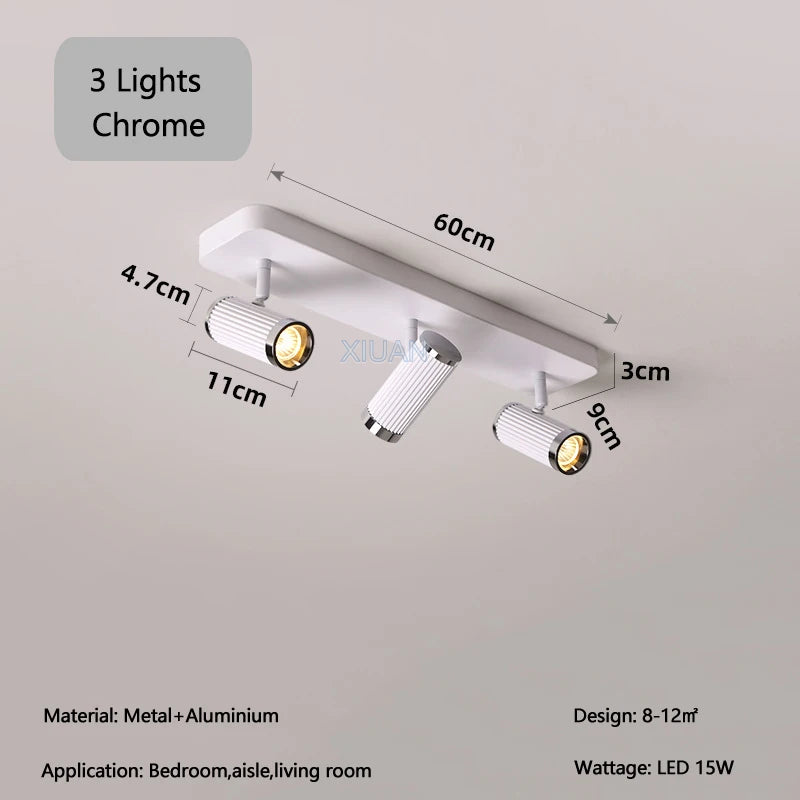 Surface Mount Cloakroom Ceiling Lamps 350 Degree Adjustable LED Spotlight Living Room Aisle Hallway Stair Ceiling Light White