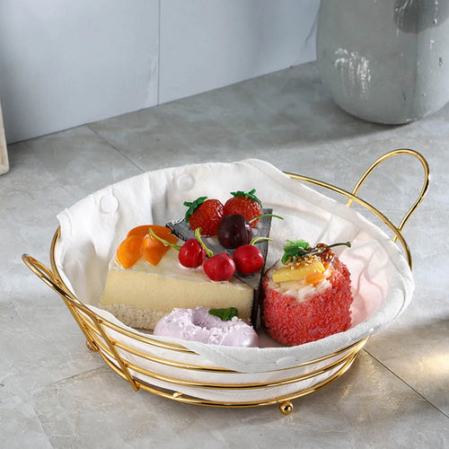 panier de rangement en métal pour collations et fruits - vue 6 sur 6