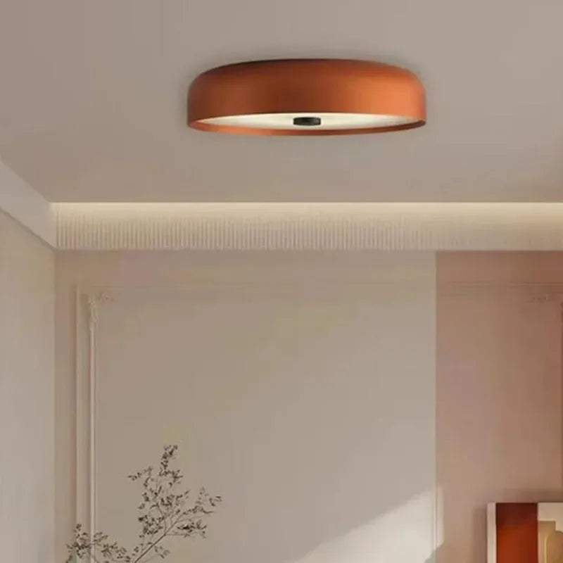 Plafonnier LED nordique Orange/noir/blanc - vue 2 sur 9
