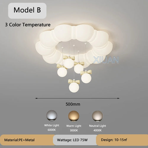 lustre suspendu créatif à bulles led pour enfants maternelle - vue 12 sur 13