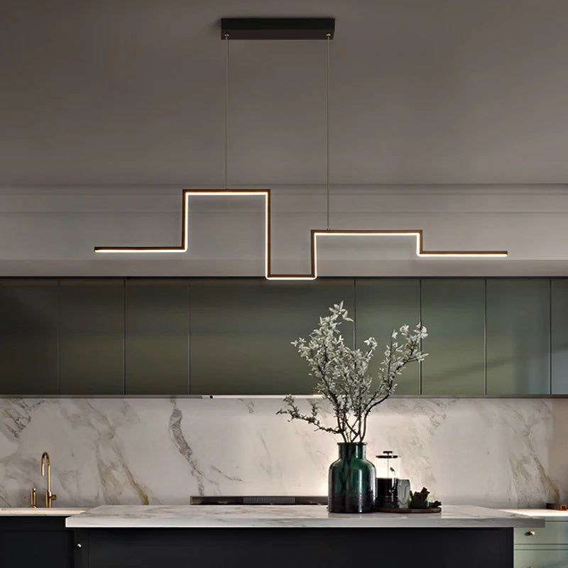 suspension led moderne design artistique pour intérieur - vue 4 sur 9