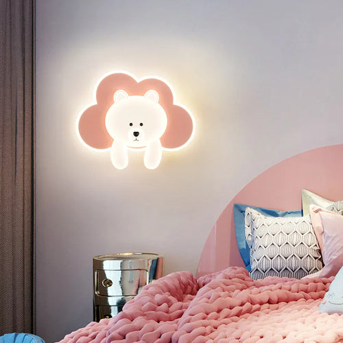 applique murale ourson nuage décoratif pour chambre enfant - vue 4 sur 12