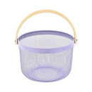panier de rangement léger et élégant en fer pliable