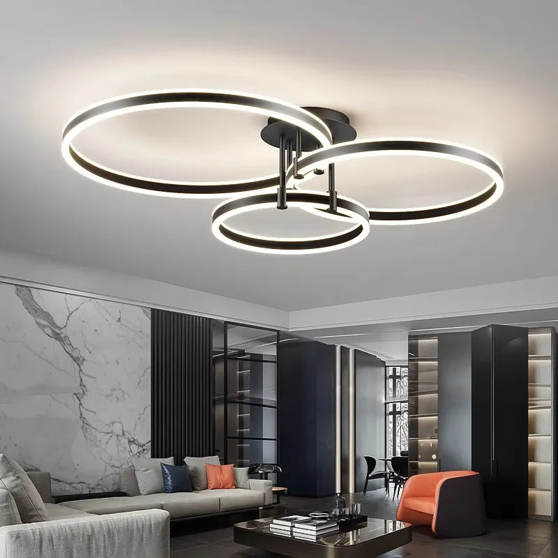 plafonnier Décoration nordique maison chambre décor lampes LED intelligentes pour salon éclairage intérieur lampara - vue 4 sur 18
