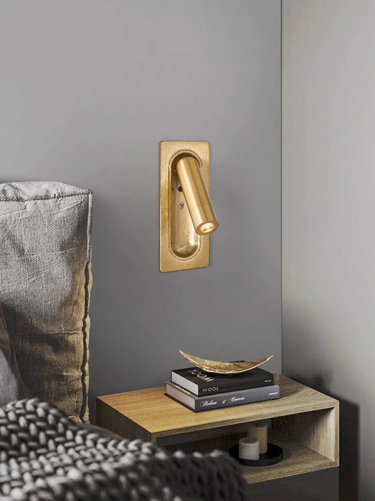 applique murale led rotative avec interrupteur pour lecture - vue 1 sur 23